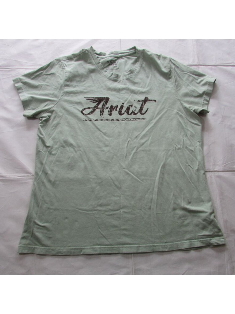 Ariat Women's XL Short Sleeve Frosty Green Classic Fit Short Sleeve T-Shirt